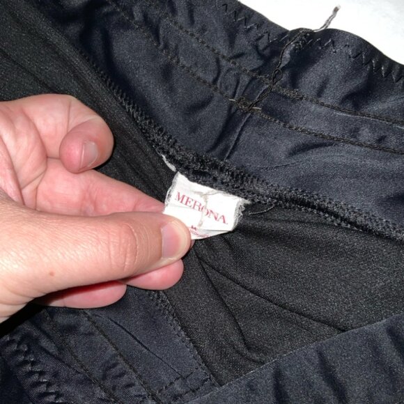 Merona Shorts Womens Medium Black Drawstring Stretchy Activewear Swimwear(K) - Picture 5 of 8